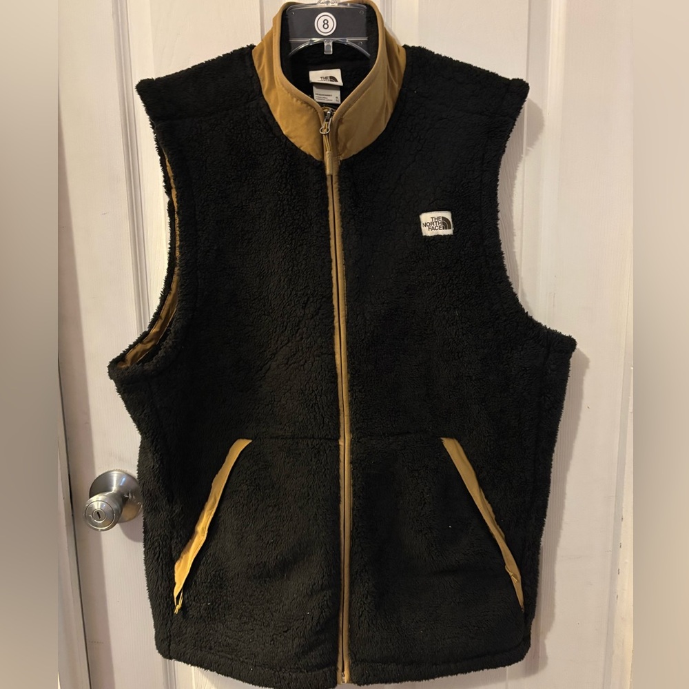 EUC The North Face TNF High Pile Fleece Vest Men’s XL Black